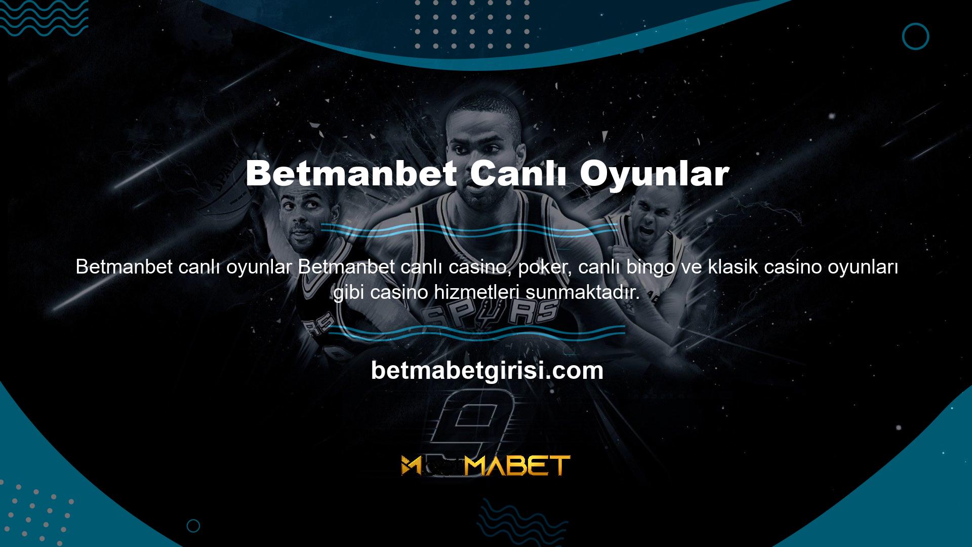 Sistemde canlı casino oyunları ve slot oyunları oynayabilirsiniz